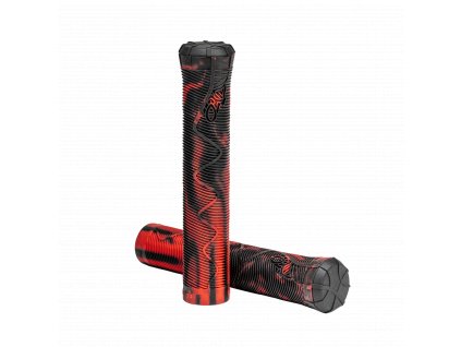 13998 1 nahradni grip na riditka freestyle kolobezky tpr grip edge black red 2ks