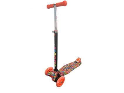 32482 6 kolobezka trikolova maxi scooter se sviticimi kolecky bonbon