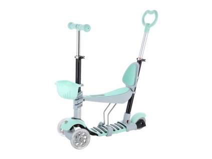 33694 detska trikolova kolobezka mini scooter 3v1 se sviticimi led koly matova