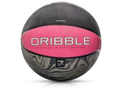 40314 2 basketbalovy mic meteor dribble vel 7 ruzovy