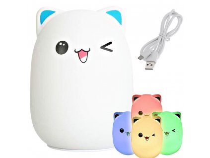42027 detska nocni led lampicka kocka rgb usb kabel