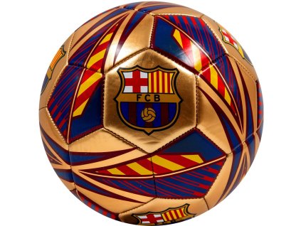 58585 2 fotbalovy mic fc barcelona vel 5 pitch gold