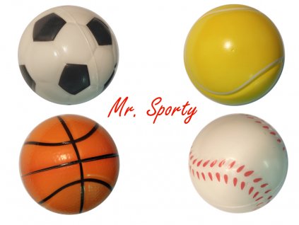 Antistresový pěnový míček Mr. Sporty (Typ míčku Baseballový)