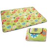 32446 7 piknikova deka se spodni nepromokavou vrstvou 150x200 cm kyticky