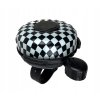 Zvonek na kolo/koloběžku - šachovnice (Vyber barvu : Černá)