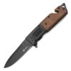44802 2 foxter skladaci turisticky nuz s drevenou rukojeti 23 cm