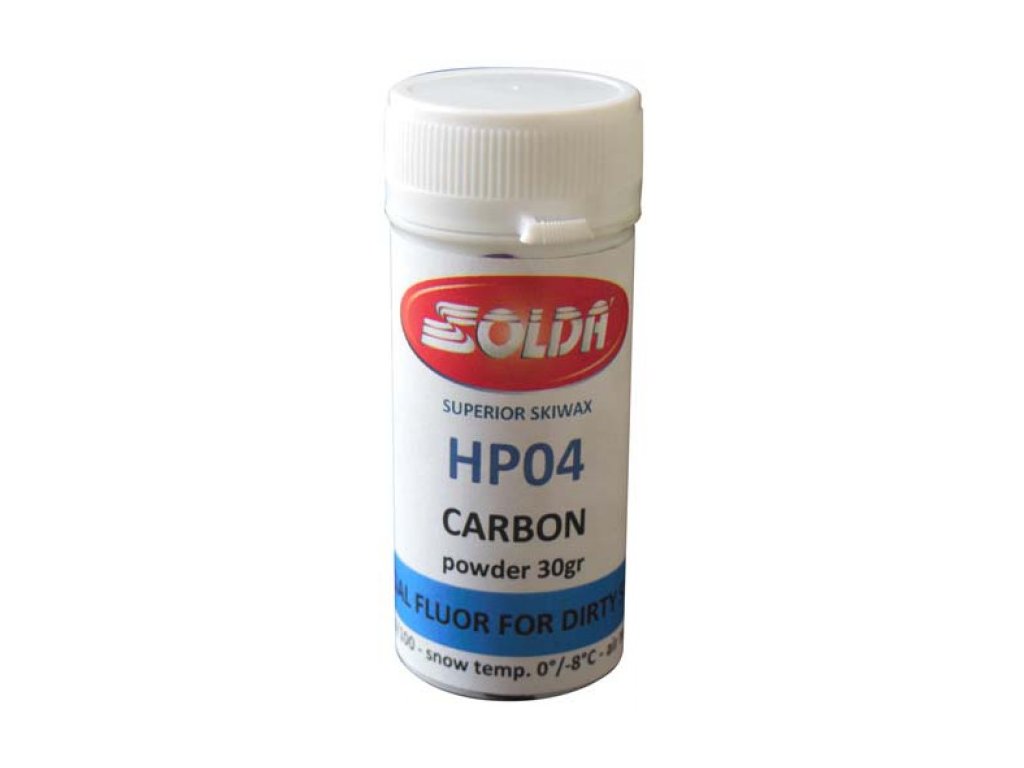 SOLDA HP04 CARBON 30gr (Vyjímečný produkt - prášek vyvinutý pro špinavý sníh při podmínkách mezi FLUOR 100 a HP05)