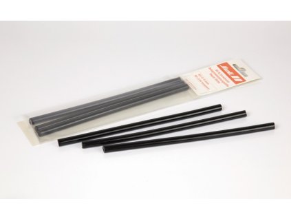 "Kofixové svíčky"(vysokomolek. termoplast. mat.),černé, zapalovací, 8mm Ø, 3 ks