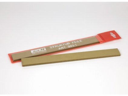 Pilník strukturový na skluznice, 240 mm, dva různé tipy zoubků, pouzdro