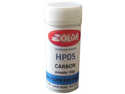 SOLDA HP05 CARBON 30gr (Výjimečný vysoce fluorovaný prášek určený pro špinavý a studený sníh v podmínkách středně až vysoké vlhkosti vzduchu.)
