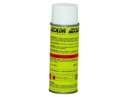 SOLDA PROTECTIVE  for bindings   spray ml 200 (Výrobek s rozprašovačem určený pro mazání a ochranu lyžařských vázání. Zachovává jejich účinnost.)