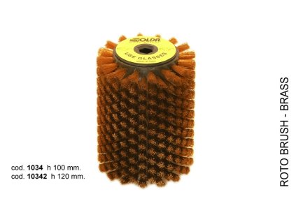 SOLDA Brass wire roto brush  mm120 (Mosazný rotační kartáč 120mm)