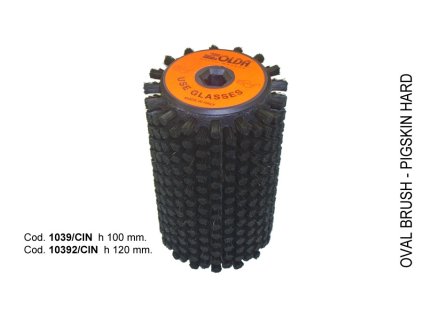 SOLDA Hard horsehair roto brush  mm 120 (Koňská žíně - rotační kartáč 120mm - tvrdý)