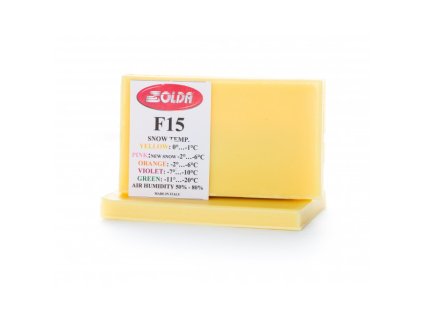 SOLDA F15 MED FLUOR        (2 X gr 250 ) Žlutý: teplota sněhu 0°/-1°C nebo teplota vzduchu +5°/-4°C