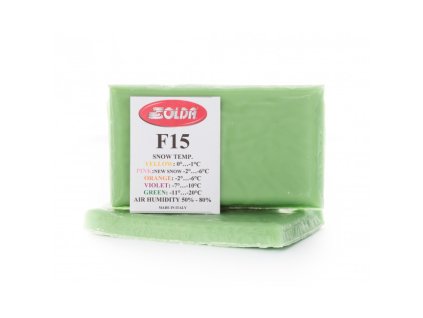 SOLDA F15 MED FLUOR        (2 X gr 250 ) Zelený: teplota sněhu -12°/-20°C nebo teplota vzduchu -14°/-25°C