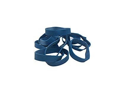 Gumičky na brzdičky vázání, tvrdé, hrubé 60 x 13 x 2 mm, 10 párů (modré)