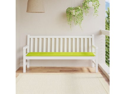 Poduška na zahradní lavici jasně zelená 180x50x3cm látka oxford 314094