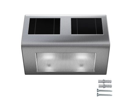 10679 4 led solarni nastenne svitidlo z nerezove oceli ip65