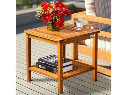 Odkládací stolek Washington 45×45 cm – akácie, FSC®