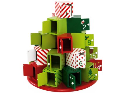 10739 4 adventni kalendar dreveny kulaty 24 zasuvek
