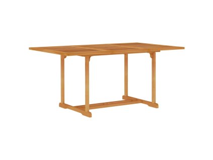 Zahradní stůl 150 x 90 x 75 cm masivní teakové dřevo 315103