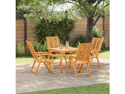 Zahradní jídelní souprava 5 pcs Hnědá 90 x 90 x 74 cm 3154122