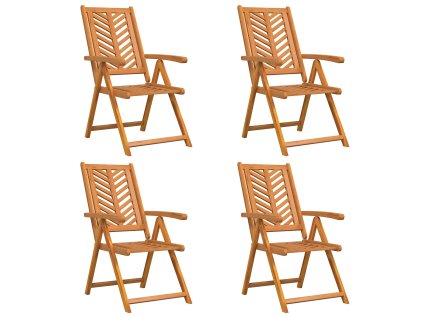 Zahradní křeslo 4 pcs Hnědá 57 x 72 x 109 cm 3154134