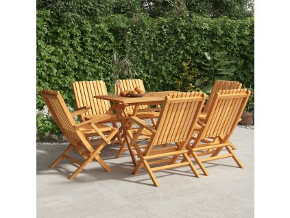 Skládací zahradní židle 6 ks 61x67x90 cm masivní teakové dřevo 3155056