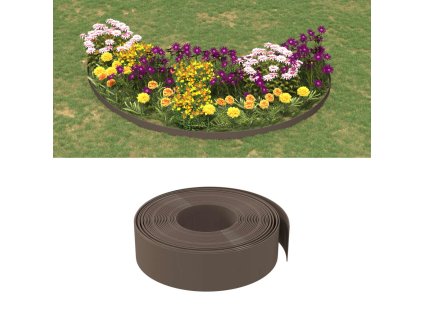 Travní lemy 5 ks hnědé 10 m 15 cm polyethylen 3155451