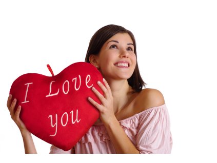 11243 1 srdce polstar i love you cerveny 32 cm