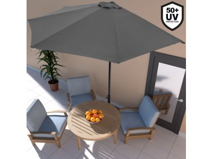 11303 4 polovicni balkonovy slunecnik 2 7 m antracit uv 80