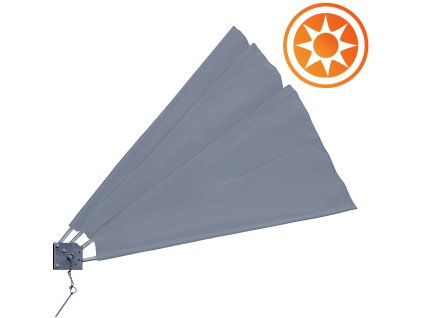 11393 balkonovy vejir 140 140 cm antracitovy skladaci