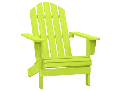 Zahradní židle Adirondack masivní jedlové dřevo zelená 315876