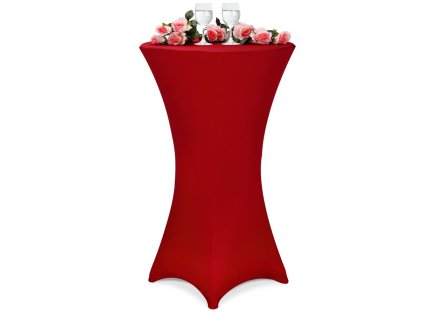 Přehoz na barový stůl – bordeaux, Ø 70 cm