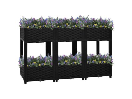 Vyvýšený záhon 120 x 40 x 71 cm polypropylen 316536