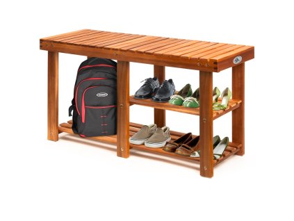 11504 botnik a lavice 2v1 z akacioveho dreva 87 30 45 cm
