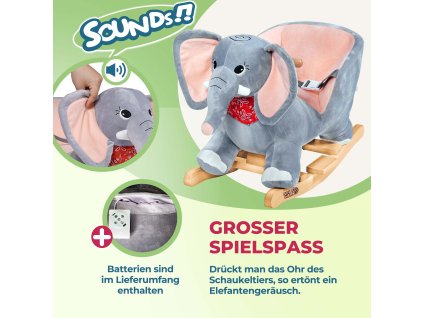 11525 2 houpaci zviratko slon sedy s bezpecnostnim pasem