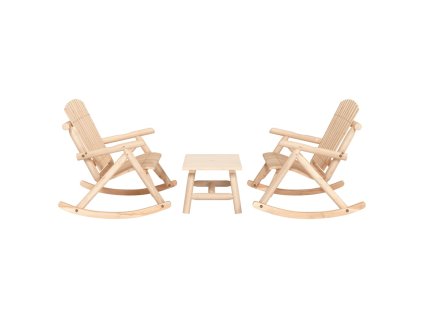 3dílná sada zahradního nábytku masivní smrkové dřevo 3185527