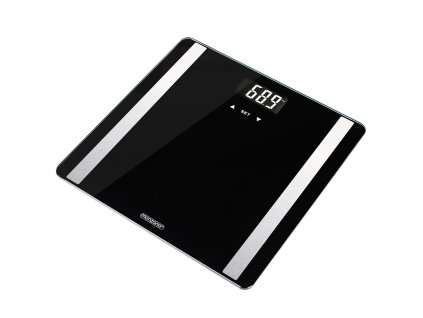 Digitální koupelnová váha BIA – černá, do 180 kg
