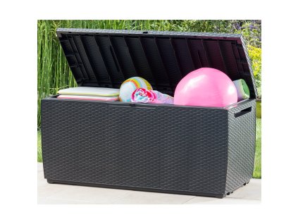 Úložný box Keter Capri antracit 310 l s kolečky