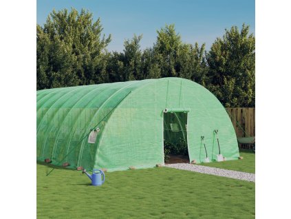 Skleník s ocelovým rámem zelený 132 m² 22 x 6 x 2,85 m 3188114
