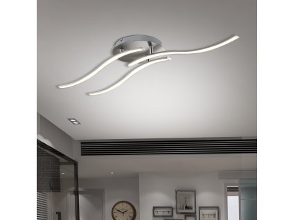 12311 2 led stropni svitidlo triple bolt 3 svetla satin nickel