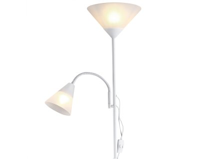 12356 5 bila stojaci lampa alissa s flexibilnim ramenem