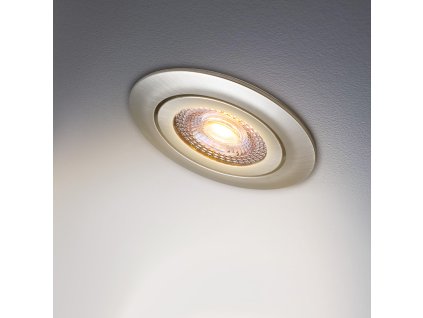 12473 5 led vestavna svitidla krog 6 ks tepla bila 5 w stribrna