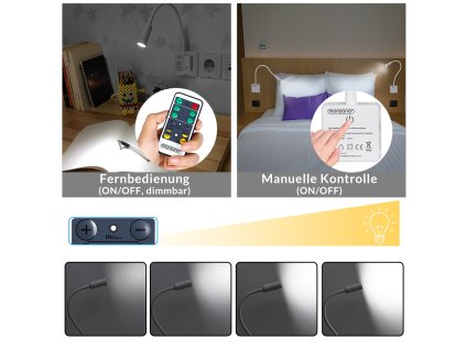 12479 led nastenne svitidlo 46 5 cm s dalkovym ovladanim bile