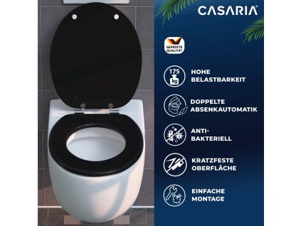 12845 cerne wc sedatko s tichym sklapenim mdf o forma