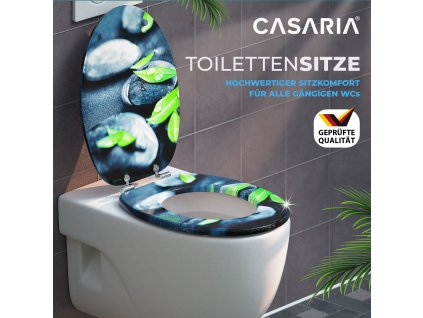 12854 4 wc sedatko s motivem kamene a listu pomale zavirani