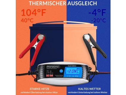 12959 2 nabijecka autobaterii 6v 12v monzana s lcd displejem