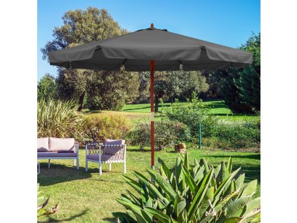 12983 slunecnik antracitove drevo 330 cm uv 80