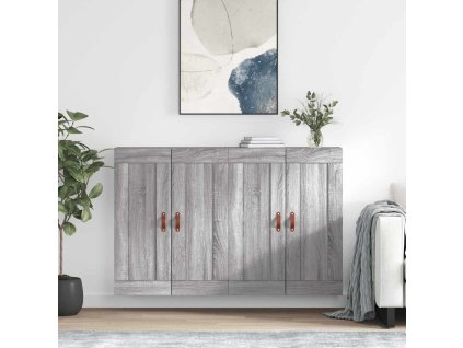 Nástěnné skříňky 2 ks šedé sonoma kompozitní dřevo 3197999